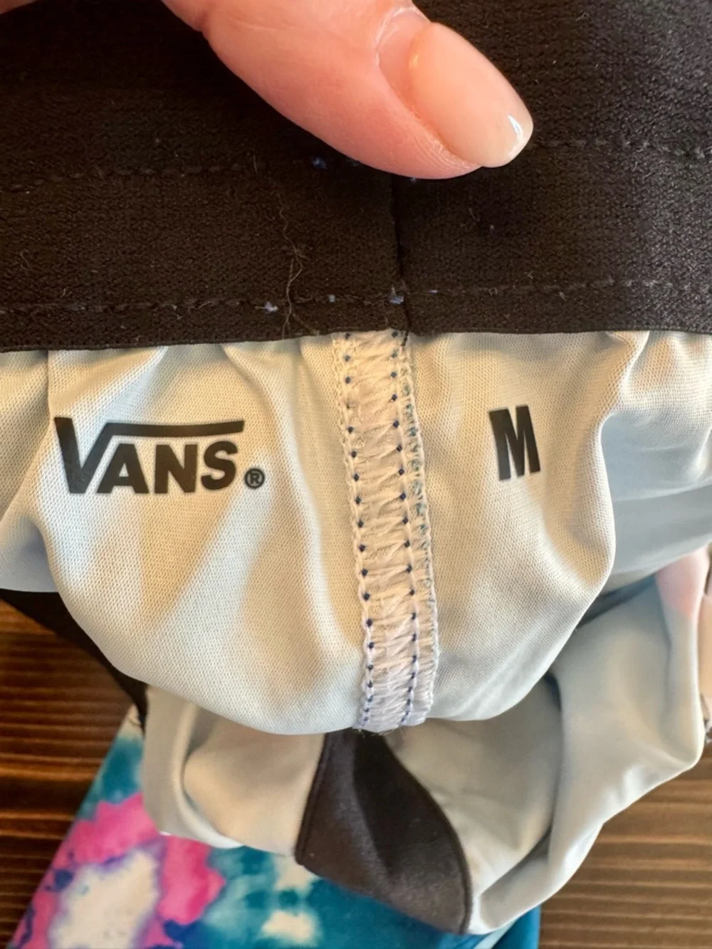 Vans‎ Blue & Pink Tie-Dye Swim Trunks Size M with 8” Inseam